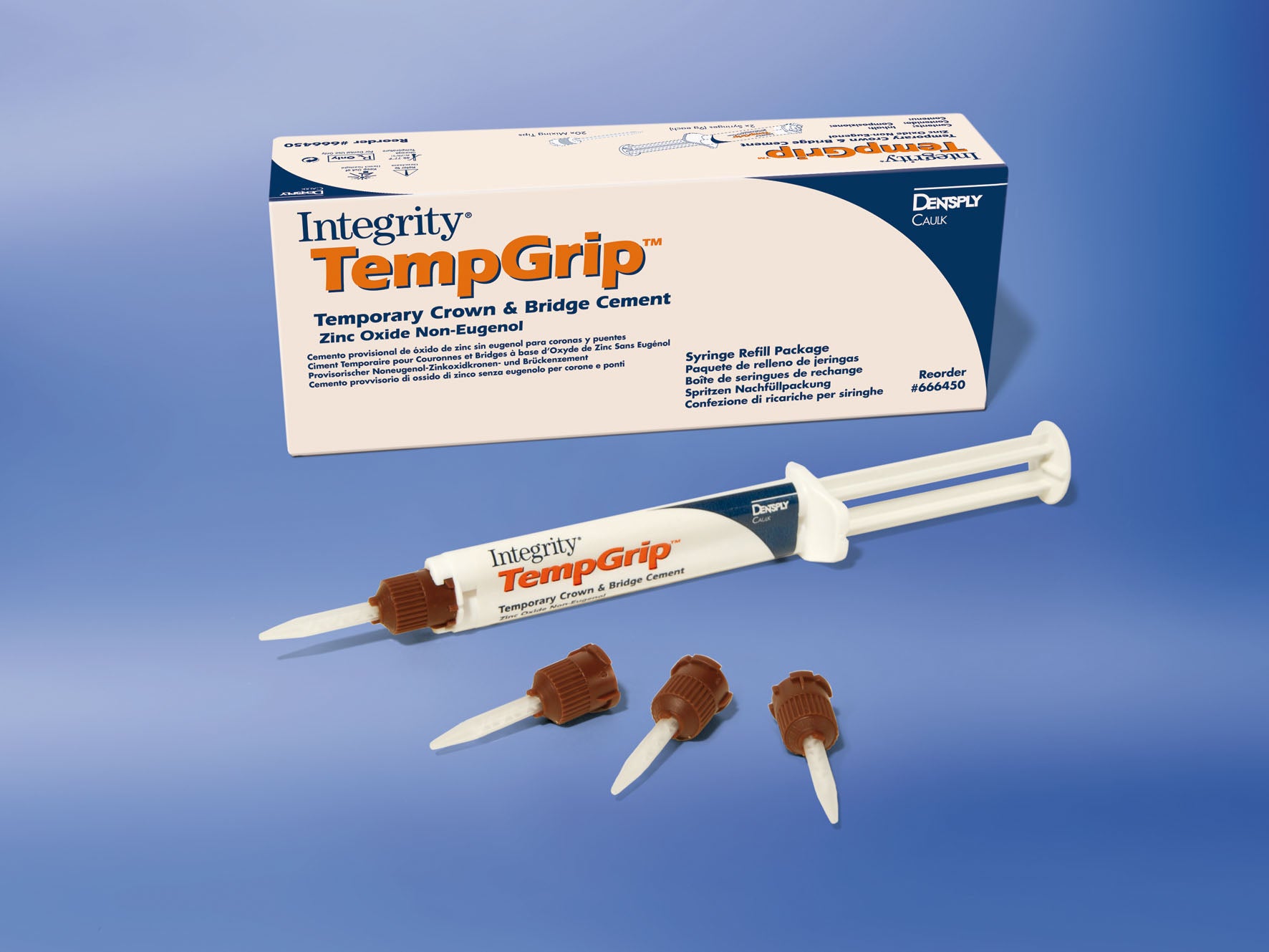 Dentsply Sirona 666450 Integrity TempGrip Crown Bridge Cement Syringe 2/Pk EXP Jul 2026 Dentsply Sirona 666450 Integrity TempGrip Crown Bridge Cement Syringe 2/Pk EXP Jul 2026